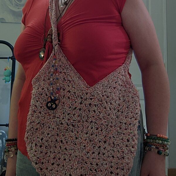 Sac granny square porté en bandoulière